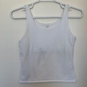 J. Jill Women's Tank Top with Shelf bra - Classic Scoop Neck